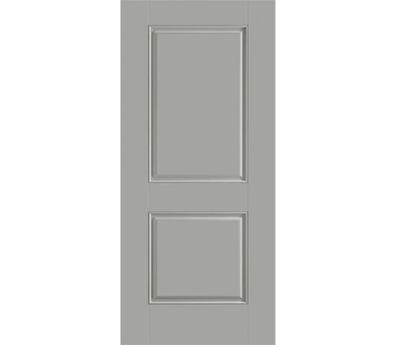 Salem Two Panel Square Fiberglass Entry Door